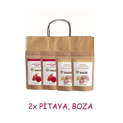 The Snack Haus Freeze Dried 4'lü Paket Boza - Pitaya