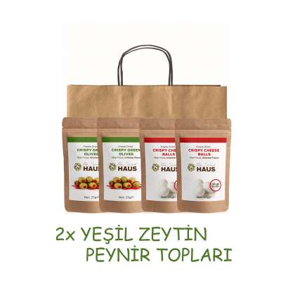 The Snack Haus Freeze Dried 4'lü Paket Yeşil Zeytin - Peynir Topları